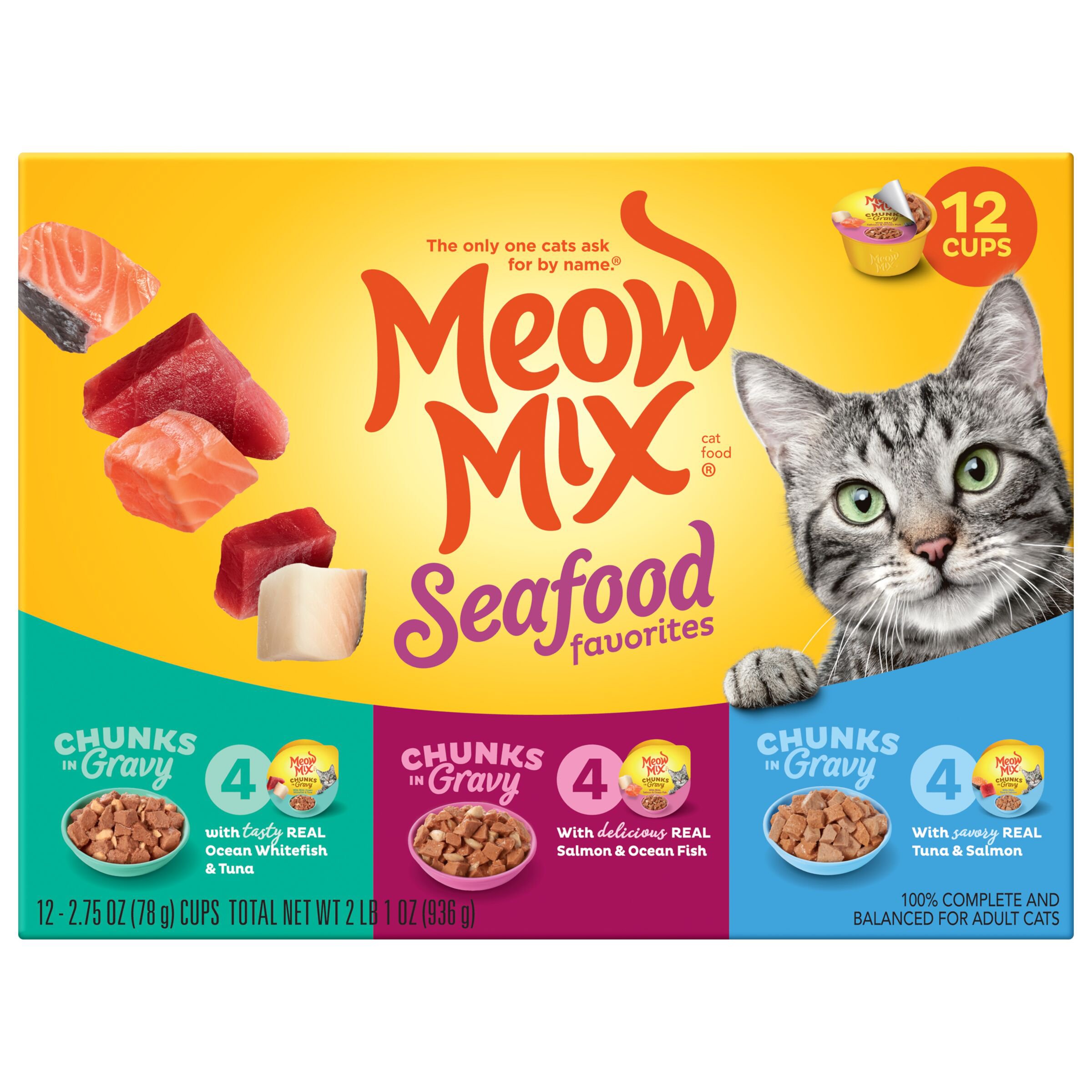 Meow Mix Seafood Favorites Wet Cat Food Variety Pack Shop Food at HEB