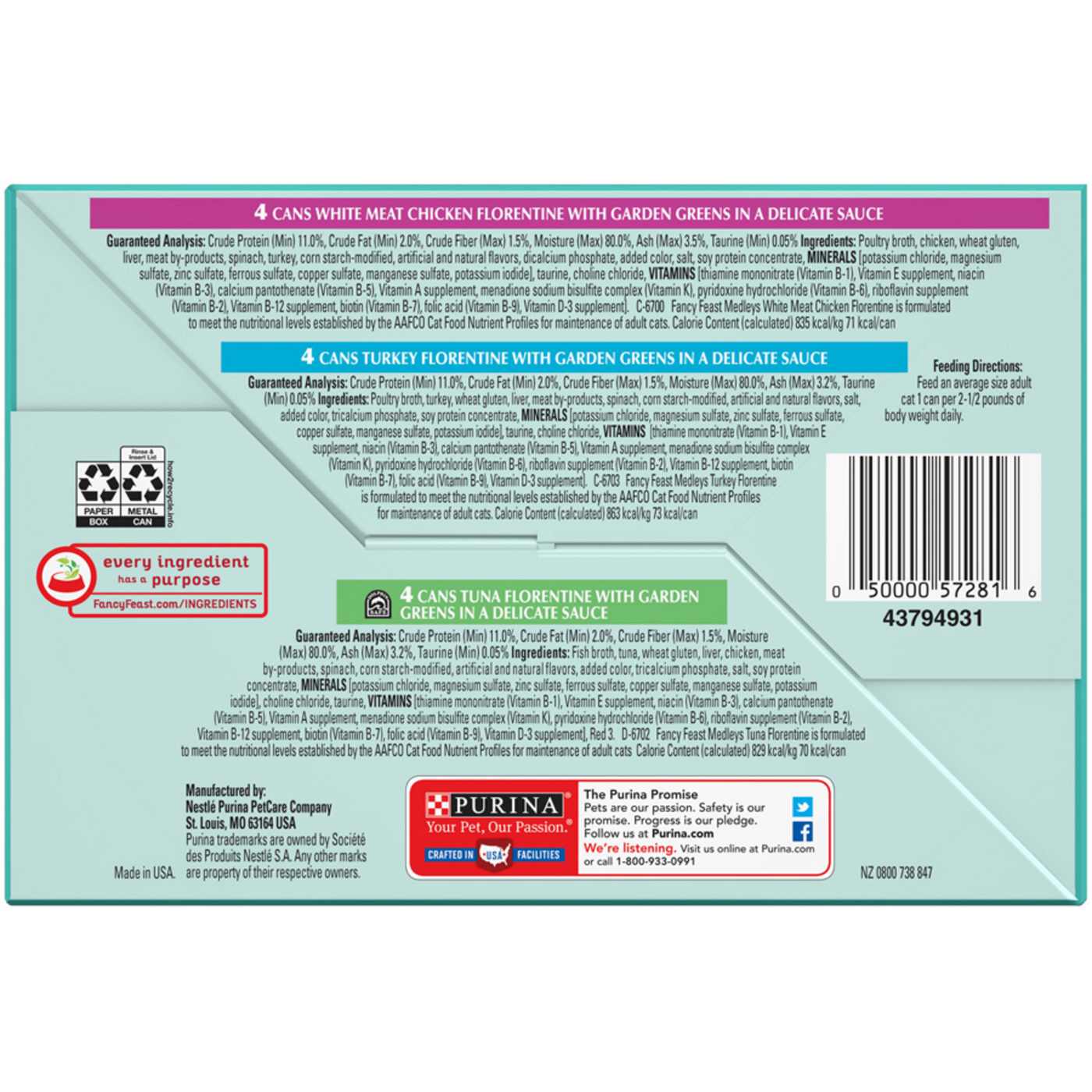 Fancy Feast Purina Wet Cat Food Medleys Wet Cat Food Variety Pack - Florentine; image 7 of 9