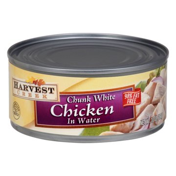 Harvest Creek Chunk White Chicken in Water, 10 oz