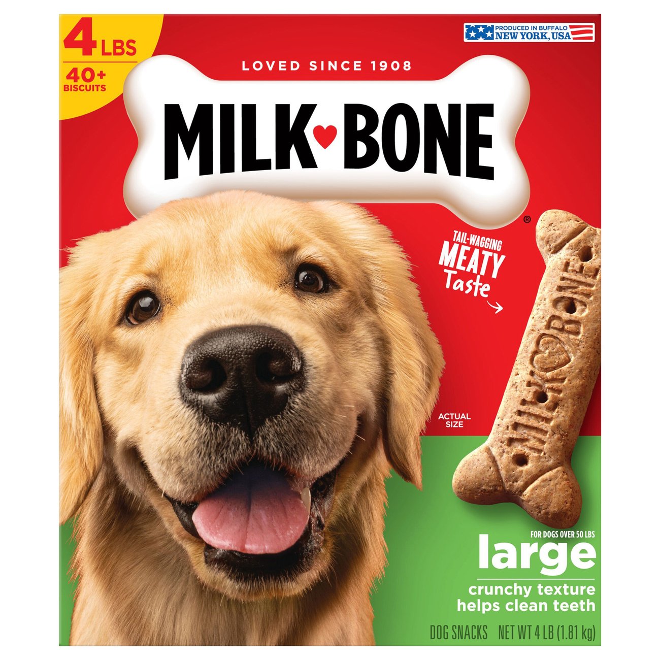 New Milk-Bone Original Dog Puppy Biscuits Large-Sized Treats