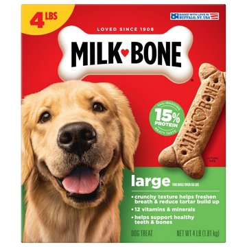 MilkBone Original Biscuits Large Dog Treats, 4 lbs