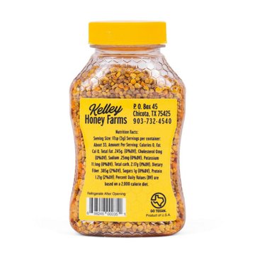 Kelley's 100% Natural Honeybee Pollen Granules, 3.5 oz