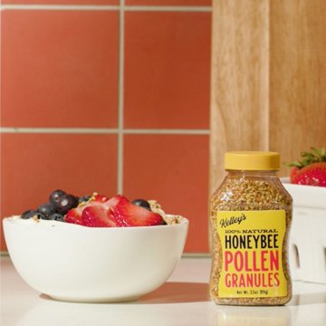 Kelley's 100% Natural Honeybee Pollen Granules, 3.5 oz