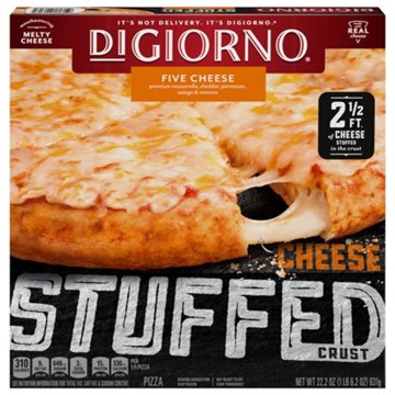 DiGiorno Cheese Stuffed Crust Five Cheese Frozen Pizza, 22.2 oz