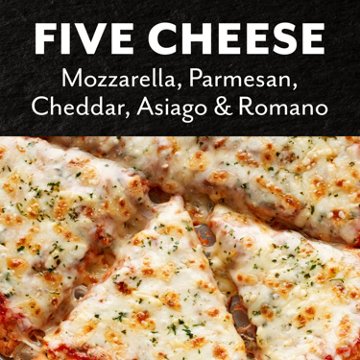 DiGiorno Cheese Stuffed Crust Five Cheese Frozen Pizza, 22.2 oz