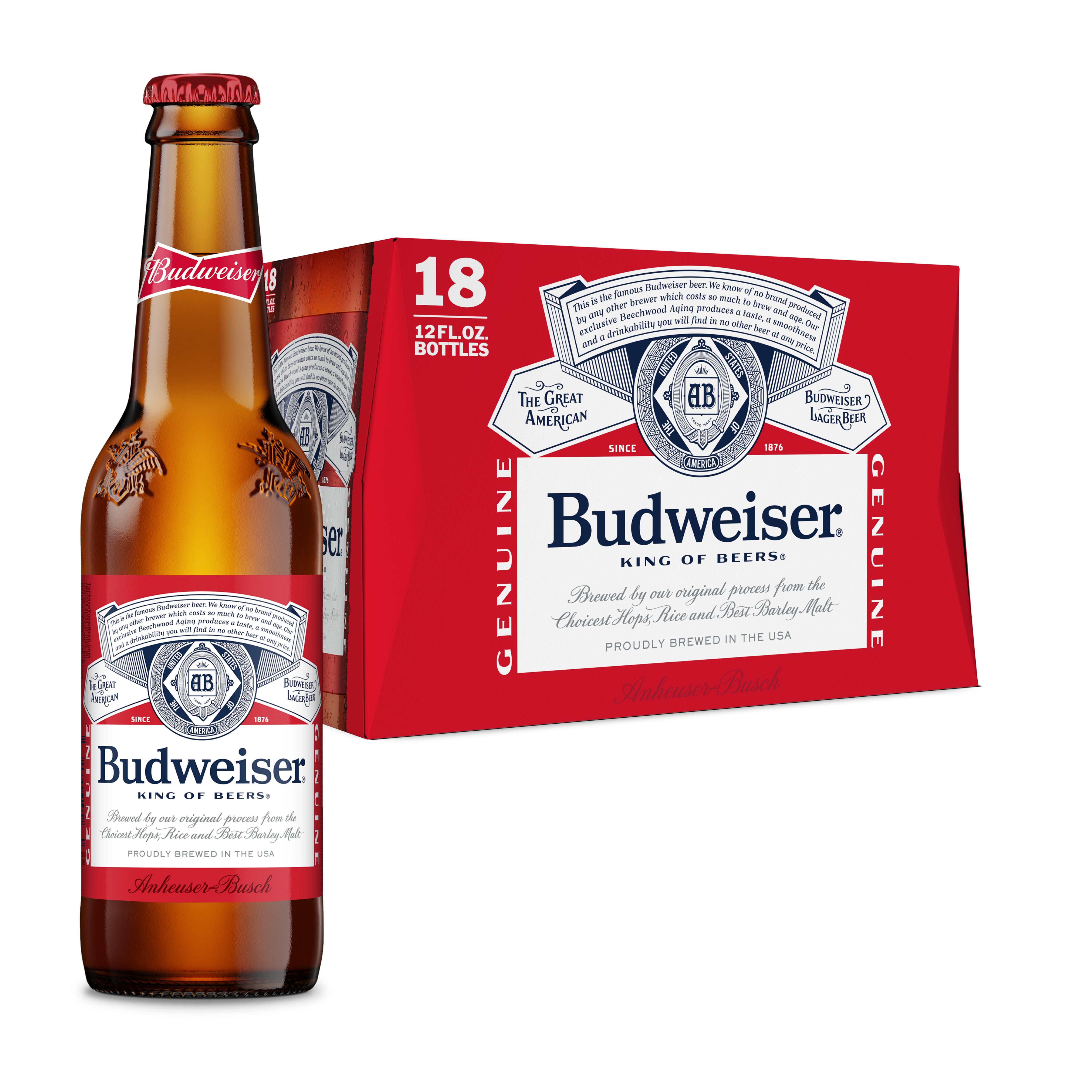 Budweiser Beer 12 oz Bottles - Shop Beer at H-E-B