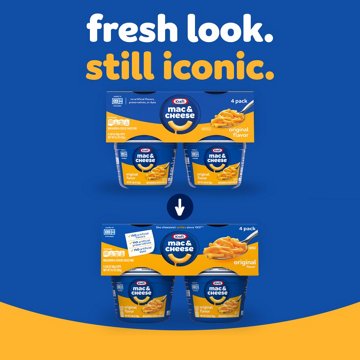 Kraft Easy Mac Original Flavor Mac and Cheese Cups, 4 ct