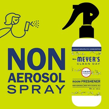 Mrs. Meyer's Clean Day Lemon Verbena Room Freshener Spray, 8 oz