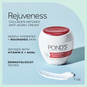 Pond's Rejuveness Anti-Aging Moisturizer with Collagen, AHAs & Vitamin E, 7 oz