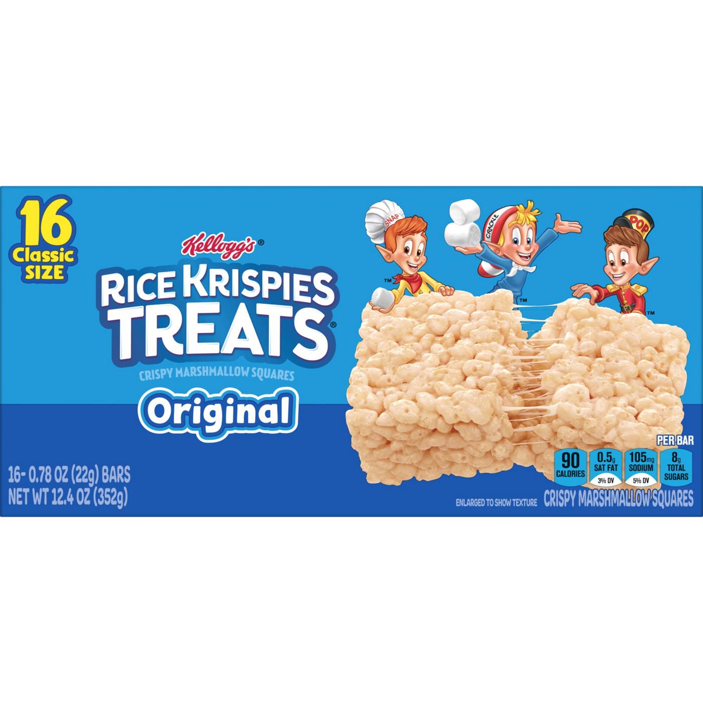 Rice Krispies Treats Original Crispy Marshmallow Squares, 12.4 oz; image 5 of 6