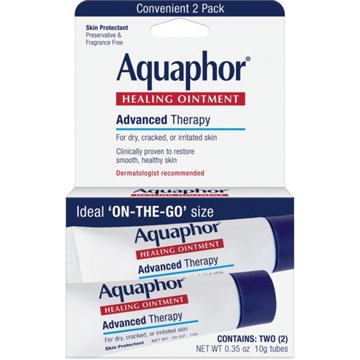 Aquaphor Advanced Therapy Healing Ointment Skin Protectant 2 Tubes, 0.7 oz