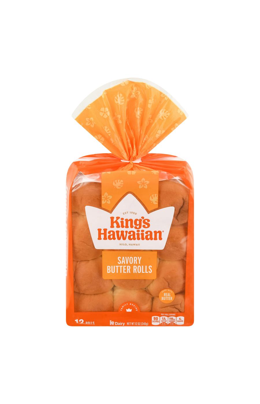 King's Hawaiian Savory Butter Rolls; image 1 of 3