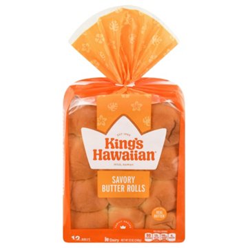 King's Hawaiian Savory Butter Rolls, 12 ct