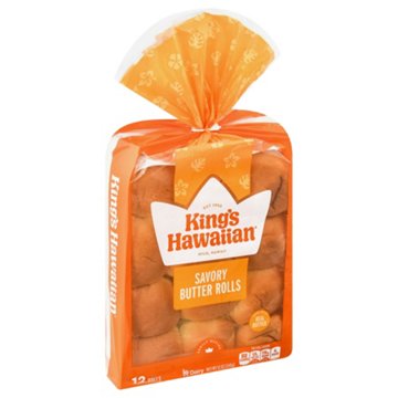 King's Hawaiian Savory Butter Rolls, 12 ct