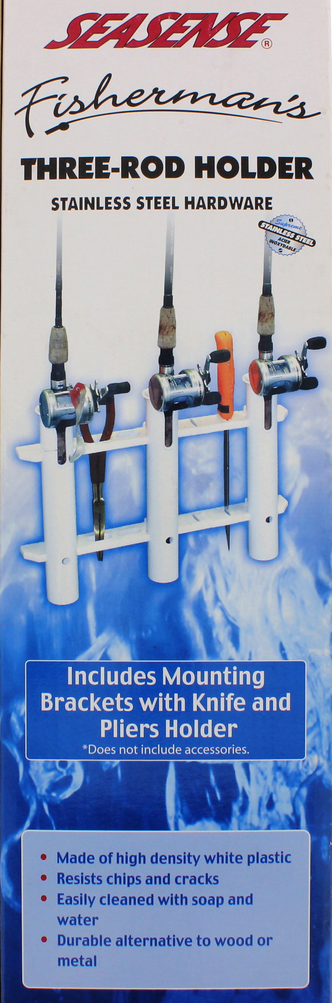 Rod Holder SeaSense 3-Rack Fishing Boat/Pontoon/Garage Storage