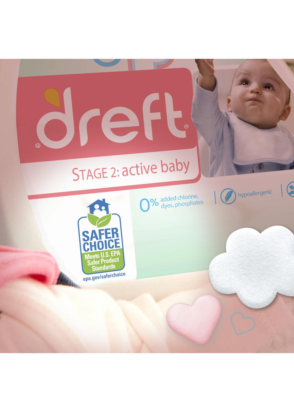 Dreft Stage 2: Active Baby HE Liquid Laundry Detergent, 64 Loads; image 10 of 11