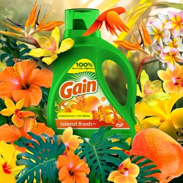 Gain Liquid Laundry Detergent, 61 Loads - Island Fresh Scent