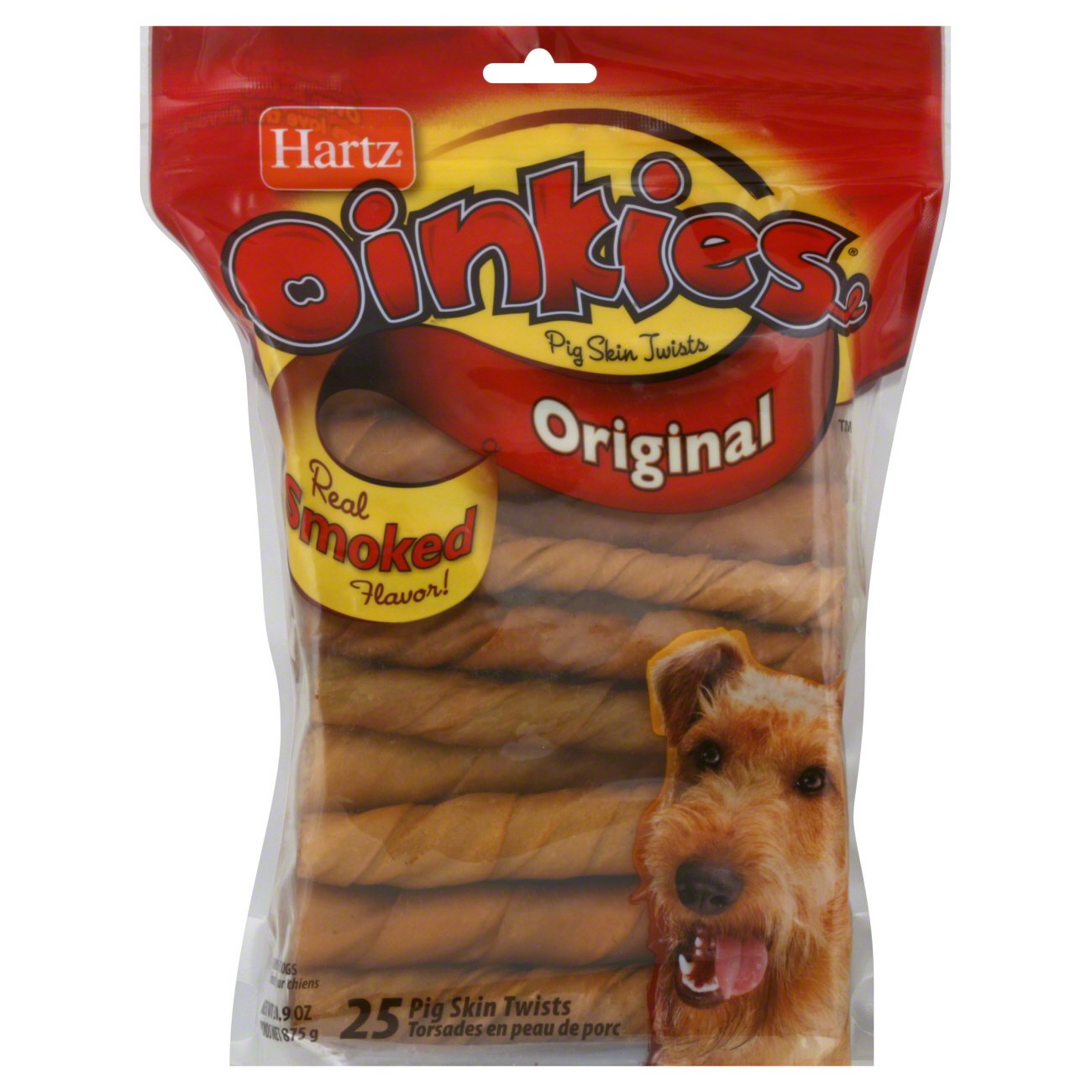 Hartz Oinkies Original Pig Skin Twists Shop Bones & rawhides at HEB