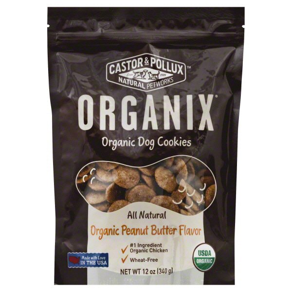 Castor & Pollux Organix Organic Dog Cookies, Peanut Butter Flavor