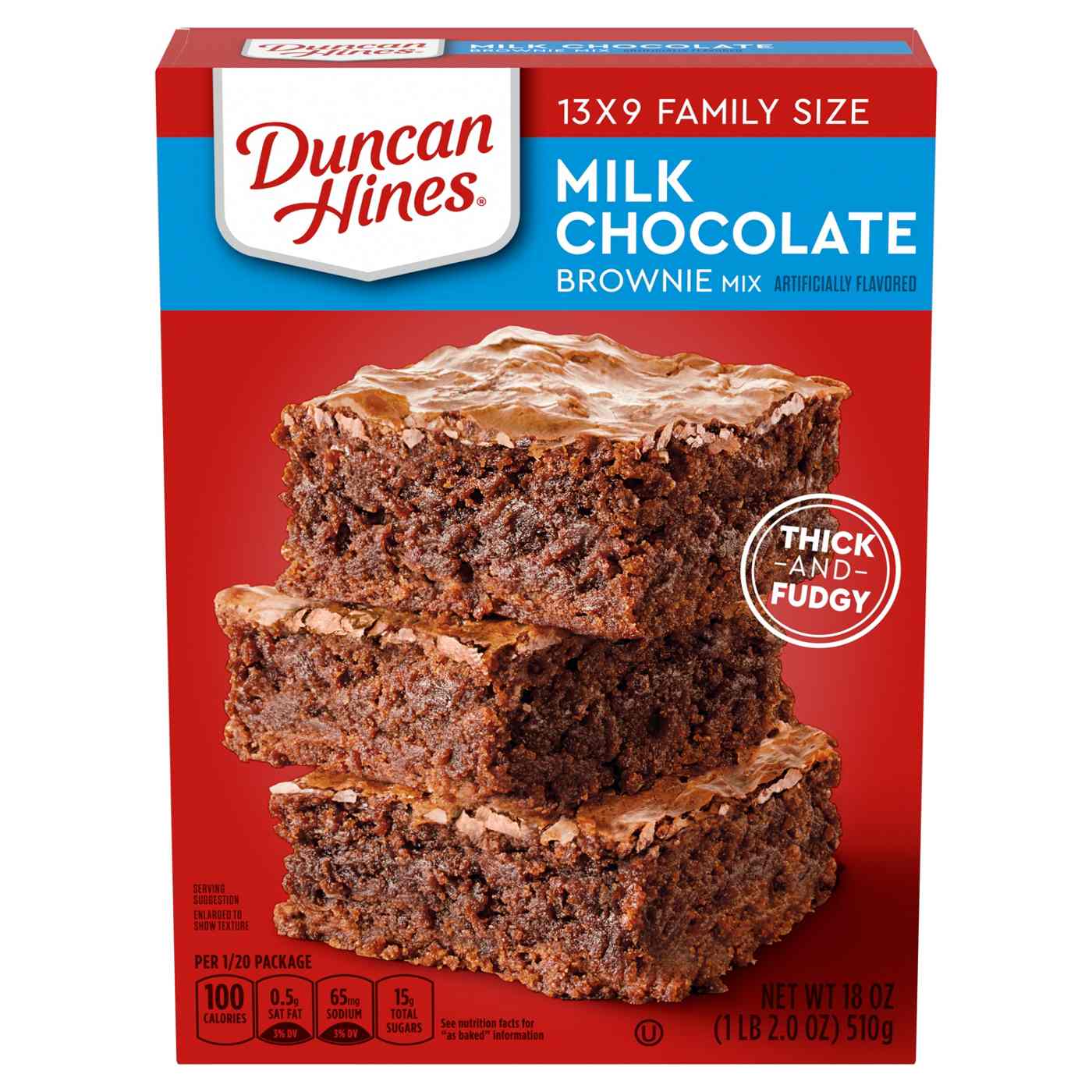 Duncan Hines Classic Milk Chocolate Brownie Mix; image 1 of 7