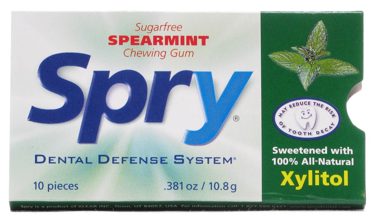 Spry Sugarfree Spearmint Gum with Xylitol Shop Gum & mints at HEB
