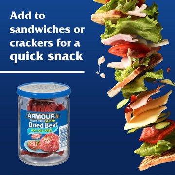 Armour Sliced Dried Beef Canned Meat, 2.25 oz