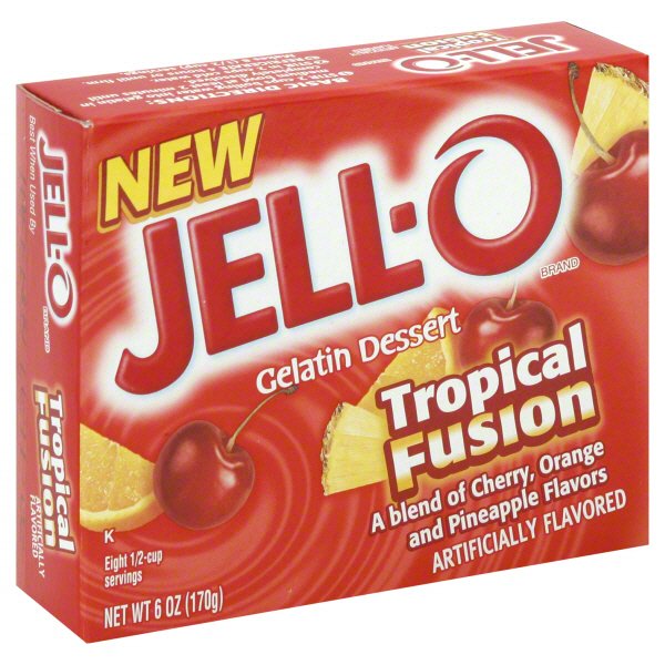 JellO Tropical Fusion Gelatin Shop Baking Ingredients at HEB