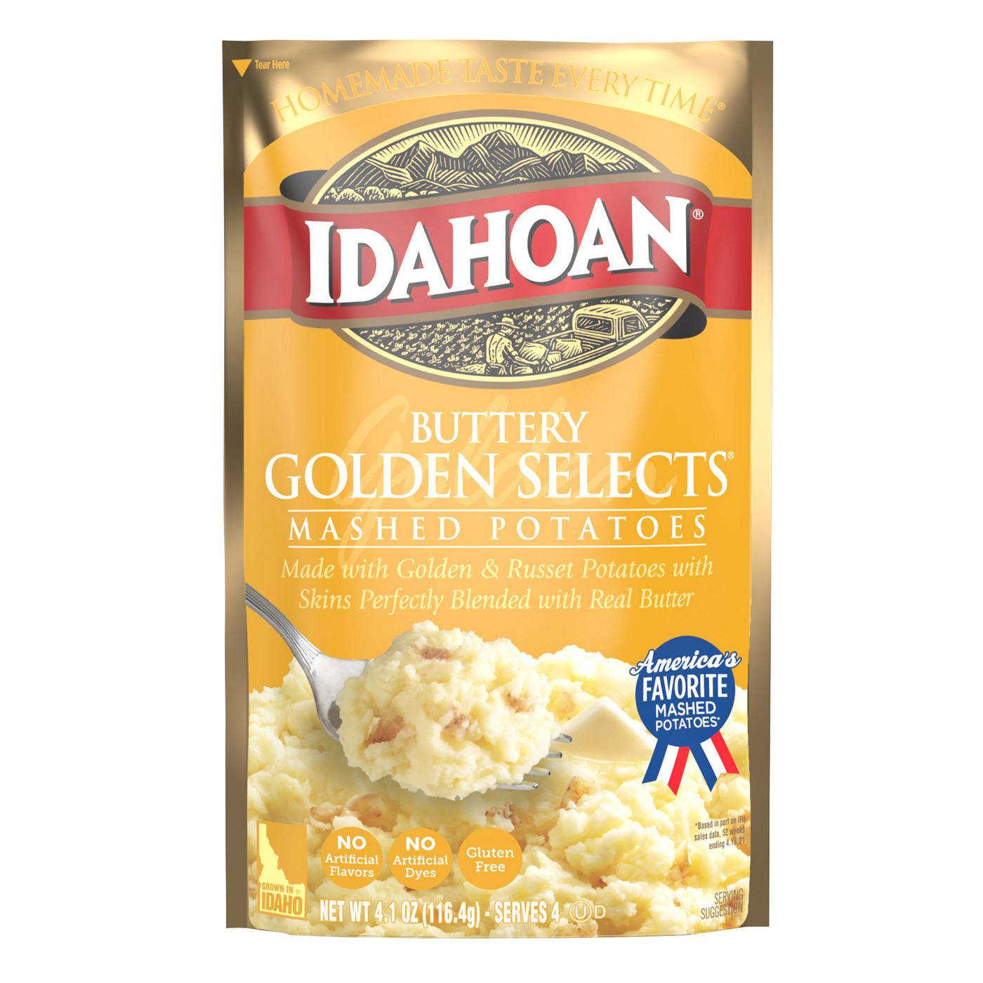 Idahoan Buttery Golden Selects Mashed Potatoes; image 1 of 4