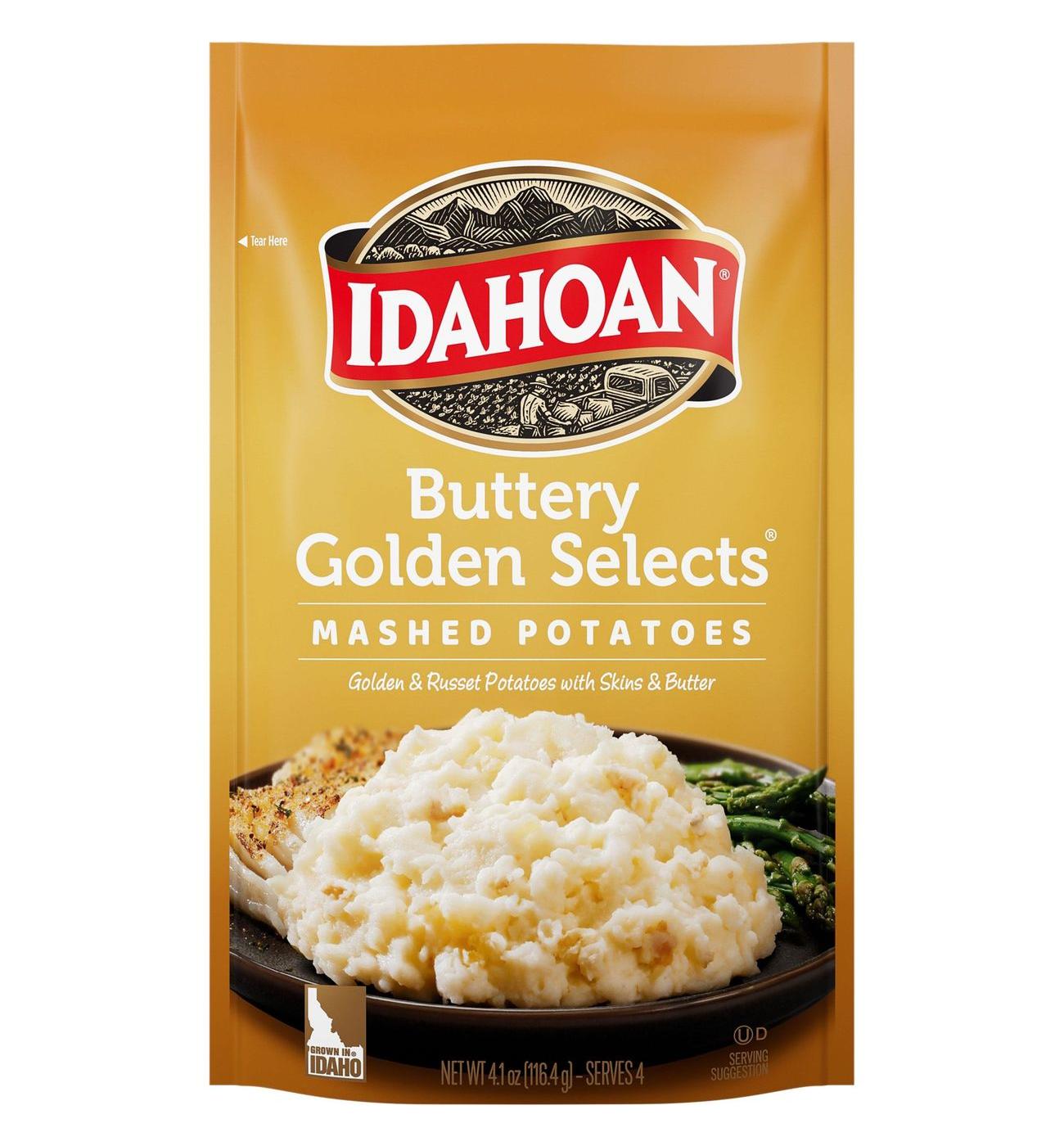 Idahoan Buttery Golden Selects Mashed Potatoes; image 1 of 4