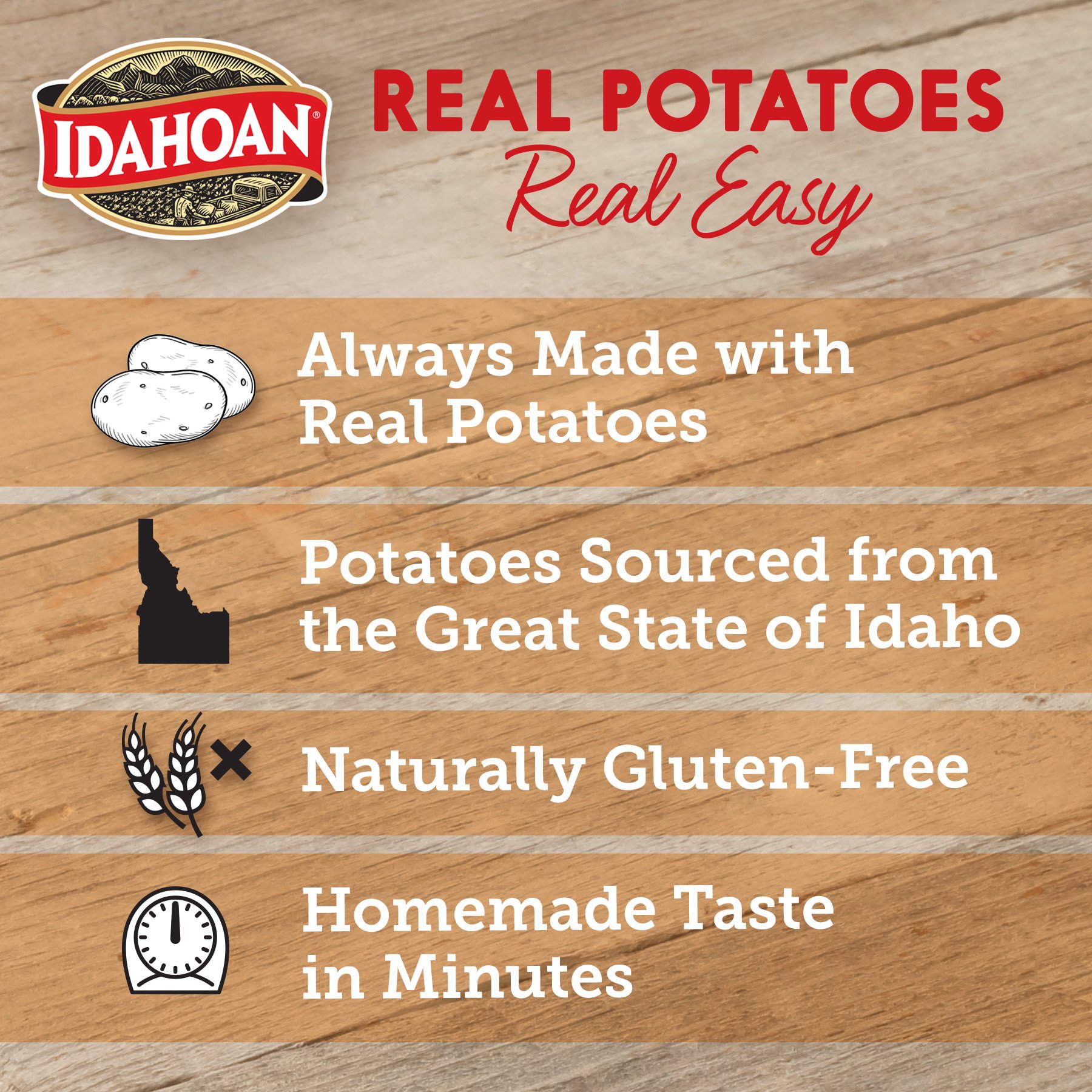 Idahoan Buttery Golden Selects Mashed Potatoes - Shop Pantry Meals At H-E-B