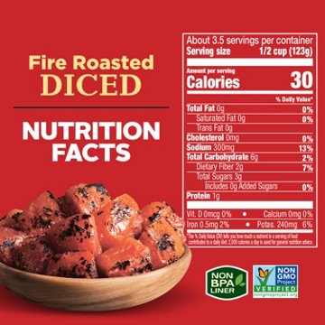 Hunt's Fire Roasted Diced Tomatoes, 14.5 oz