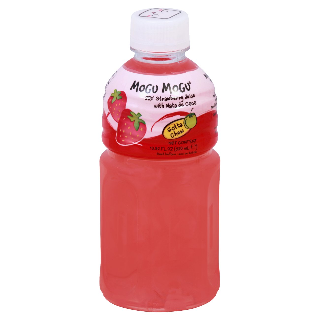 Mogu Mogu Strawberry Juice with Nata de Coco - Shop Juice at H-E-B