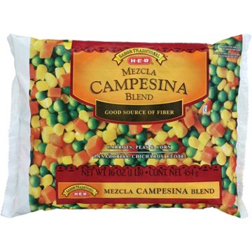 H-E-B Frozen Sabor Tradicional Mezcla Campesina Vegetable Blend, 16 oz