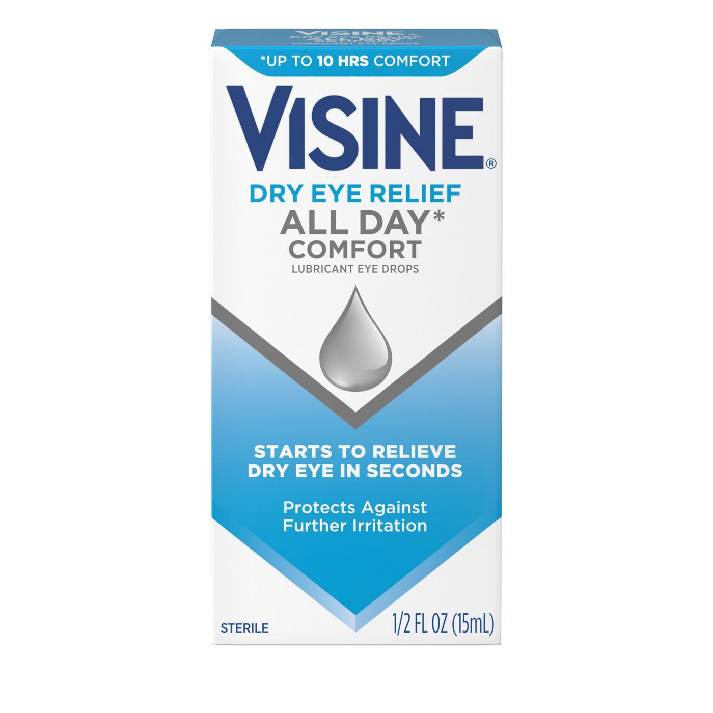 Visine Dry Eye Relief All Day Comfort Lubricant Drops; image 1 of 5