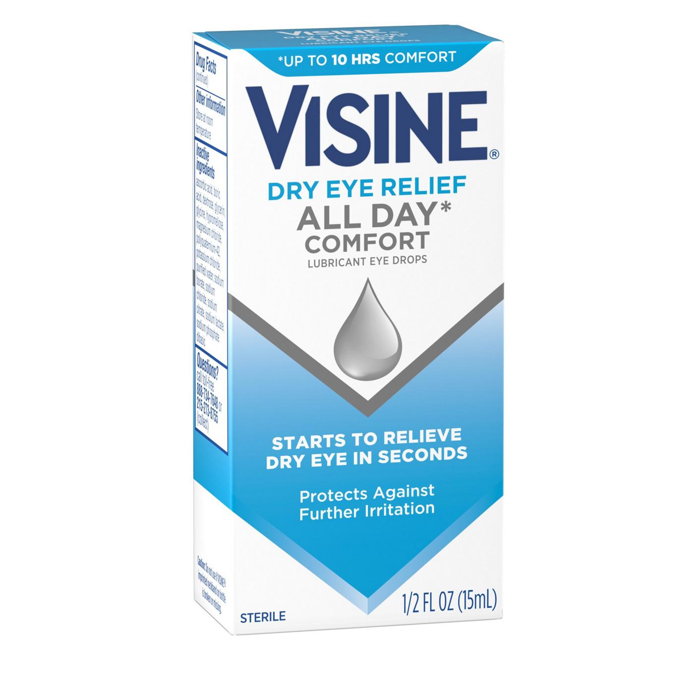 Visine Dry Eye Relief All Day Comfort Lubricant Drops; image 2 of 7