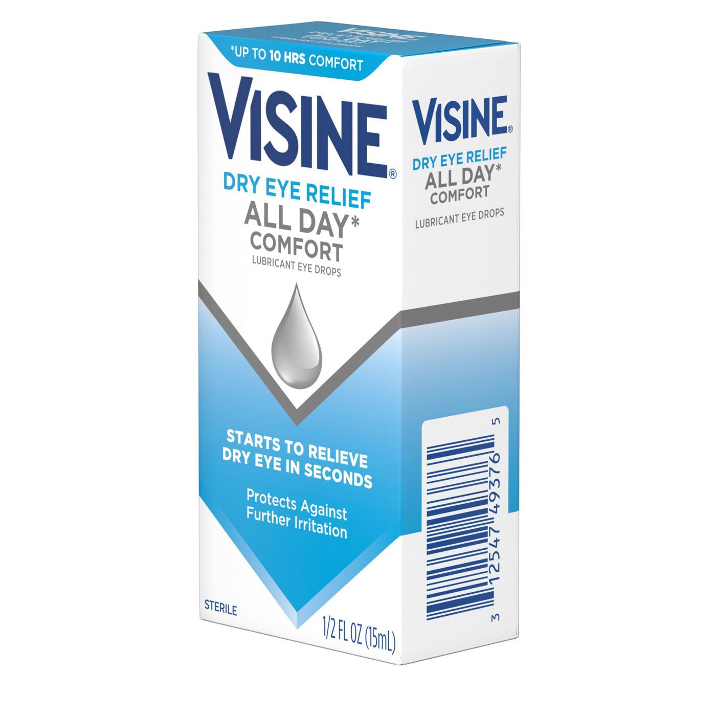 Visine Dry Eye Relief All Day Comfort Lubricant Drops; image 3 of 5