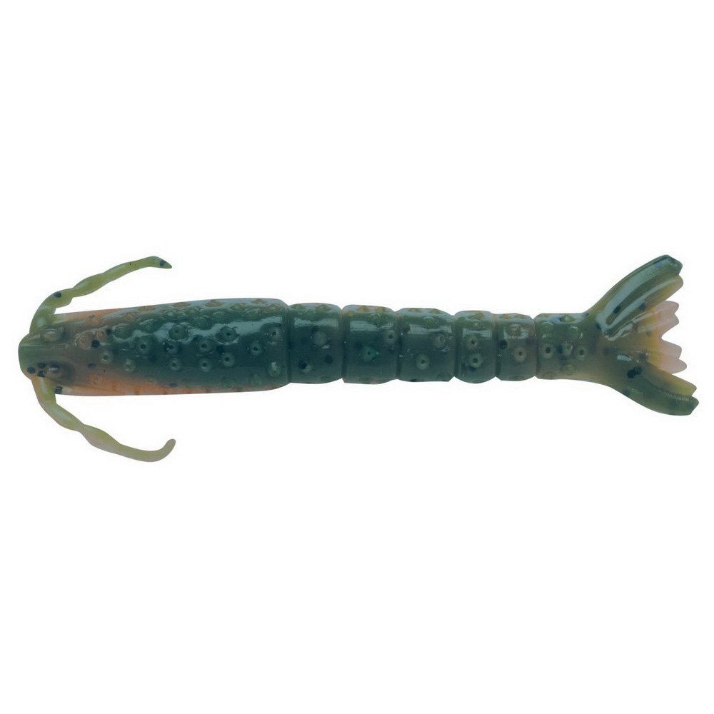 Berkley Gulp! Alive! Saltwater Grub - Lime Tiger Glow, 6 Inch (15cm) Soft Bait