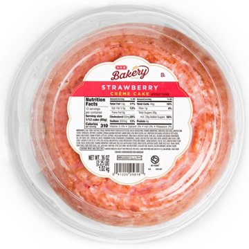 H-E-B Bakery Strawberry Crème Cake, 36 oz