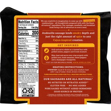 Aidells Cajun Style Andouille Smoked Pork Sausage, 4 ct