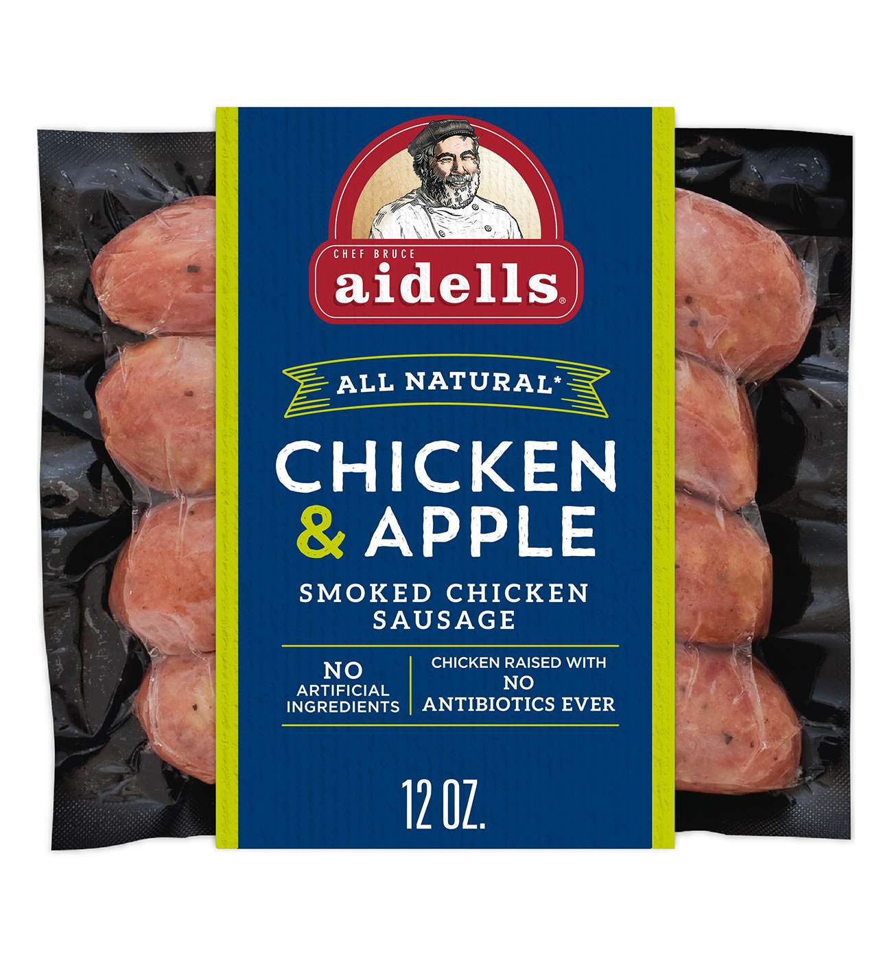 Aidells Chicken & Apple Smoked Chicken Sausage; image 1 of 3
