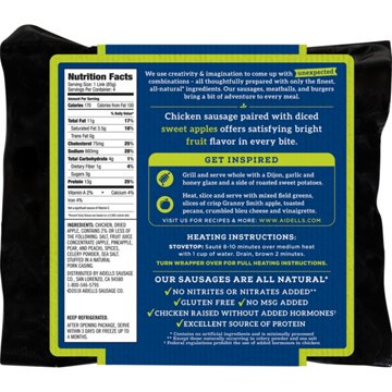 Aidells Chicken & Apple Smoked Chicken Sausage, 4 ct