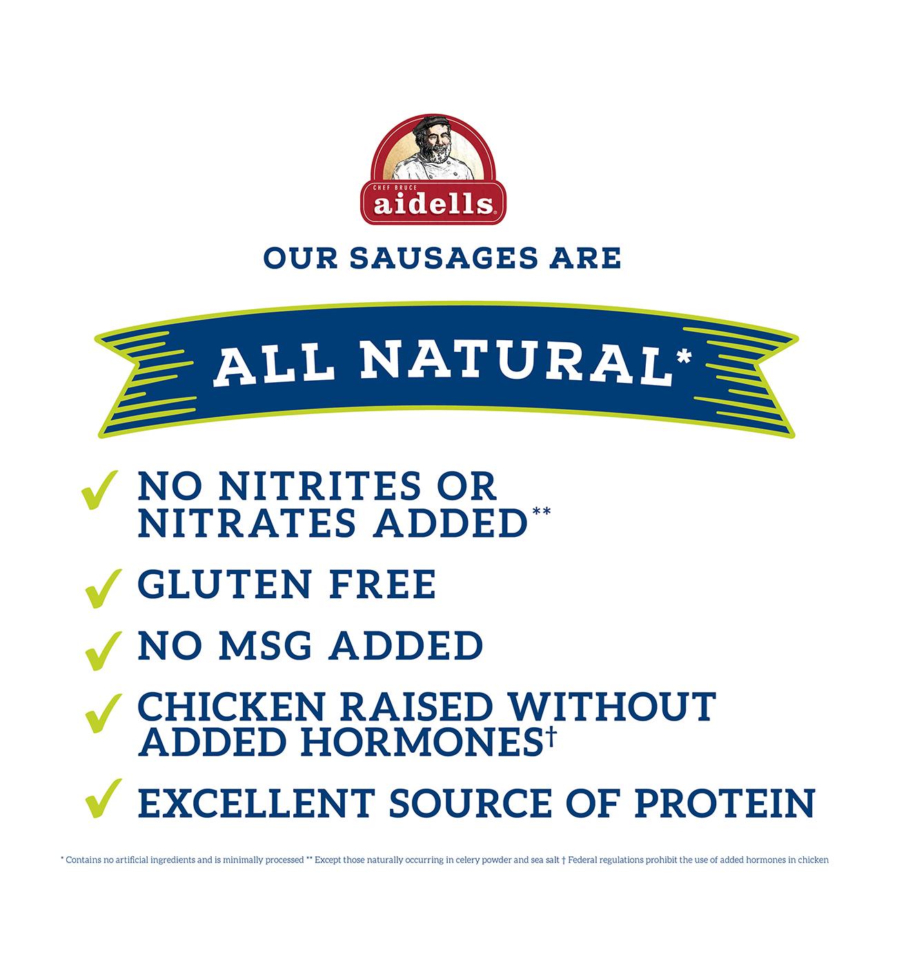 Aidells Chicken & Apple Smoked Chicken Sausage; image 3 of 3