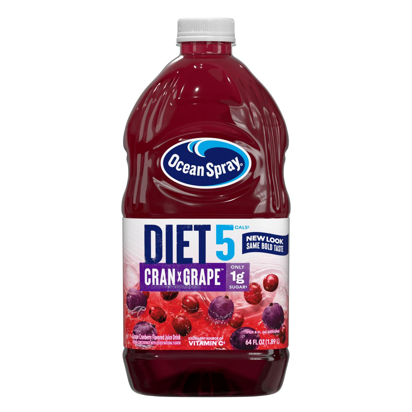 Ocean Spray Ocean Spray® Diet Cran-Grape® Cranberry Grape Juice Drink, 64 Fl Oz Bottle; image 1 of 6