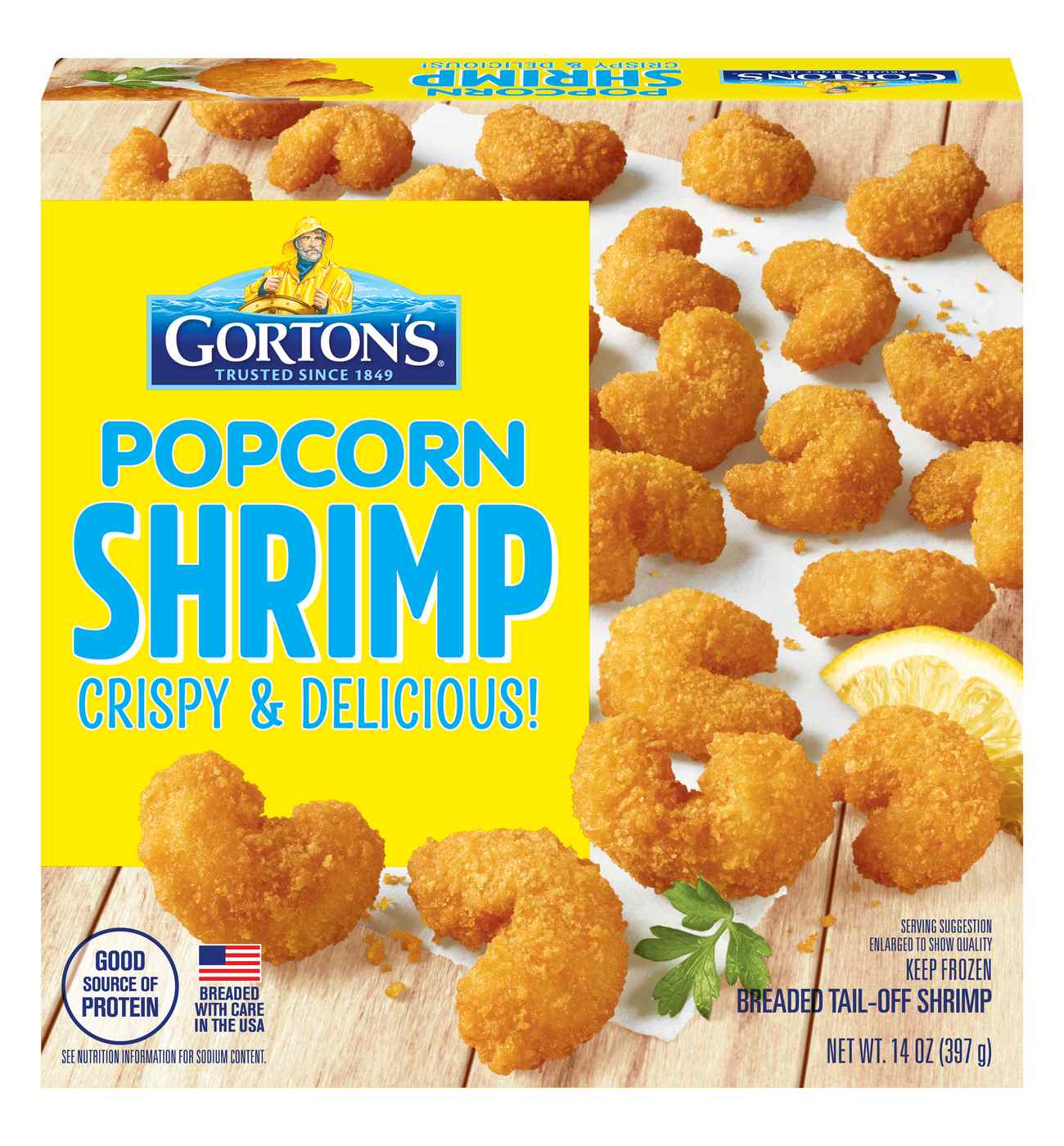 Gorton's Frozen Crunchy Breaded Popcorn Shrimp; image 1 of 6