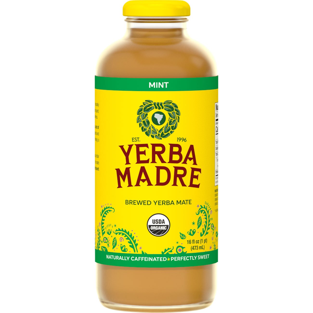 Yerba Madre Brewed Yerba Mate Herbal Tea - Mint