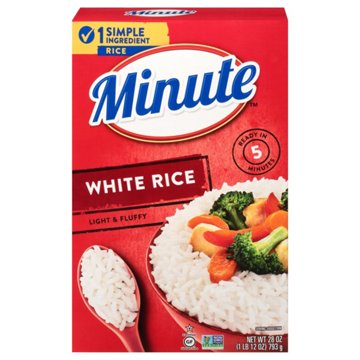 Minute Instant White Rice, 28 oz