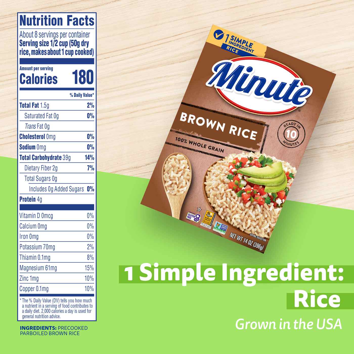 Minute Instant Brown Rice; image 2 of 6