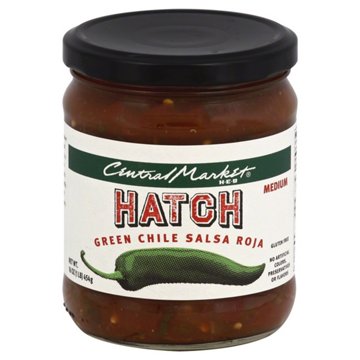 Central Market Hatch Green Chile Roja Medium Salsa