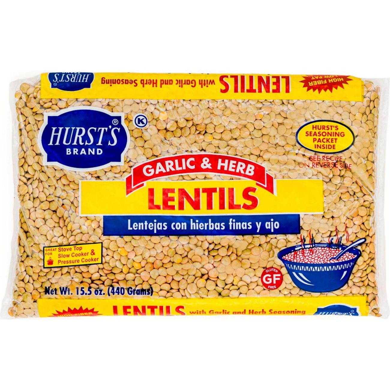 Hurst's Garlic & Herb Lentils Shop Beans & Legumes at HEB