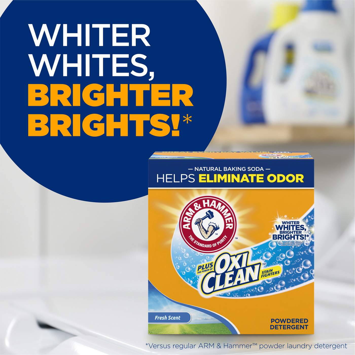 Arm & Hammer Plus OxiClean Powder Laundry Detergent, 80 Loads - Fresh Scent; image 4 of 13